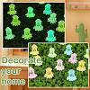 50Pcs 5 Colors Luminous Resin Cute Little Cuttlefish Ornaments RESI-SZ0003-44-6