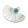 Dyed Synthetic Turquoise Pendants LS-STAS-G374-05S-07-2
