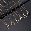 DIY 304 Stainless Steel Pendant Necklace Making Kits DIY-UN0002-14G-4