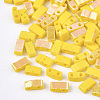 Electroplate Opaque Glass Seed Beads SEED-S023-18B-04A-1