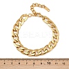 304 Stainless Steel Cuban Link Chain Bracelets for Women BJEW-C129-04G-3