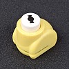Random Single Color or Random Mixed Color Mini Plastic Craft Paper Punch Sets for Scrapbooking & Paper Crafts AJEW-L051-04-1