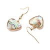 Natural Paua Shell Dangle Earrings EJEW-JE06274-04-4