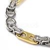 201 Stainless Steel 8 Shaped Links Chain Necklace NJEW-F22-39M-GP-3