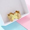304 Stainless Steel Open Cuff Ring for Women LS-RJEW-B109-05G-01-2