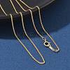 1/20 14K Gold Filled Wheat Chain Necklaces for Women Men NJEW-Z068-12G-2