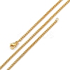 1.5mm Rack Plating Brass Box Chain Necklaces for Women Men MAK-L044-21G-4