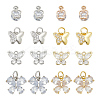 Alloy & Brass Cubic Zirconia Charms ZIRC-AR0001-26-1
