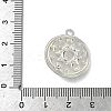 304 Stainless Steel with Dyed Synthetic Turquoise Pendants STAS-G374-05S-19-3
