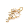 Brass Pave Cubic Zirconia Pendants KK-A286-13G-01-2