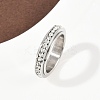 304 Stainless Steel Rhinestone Rotating Finger Rings RJEW-A074-01B-P-2