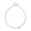 Brass Micro Pave Grade AAA Cubic Zirconia Letter Pendant Necklaces NJEW-JN04771-23-4