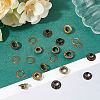 200Pcs 4 Styles Brass Grommet Eyelet Findings for Shoes KK-WR0001-22-4