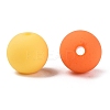 Rubberized Style Imitated Silicone Acrylic Beads MACR-T048-01C-16-2