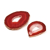 Natural Agate Nuggets Slice Links Connector Charms G-E022-M03-2