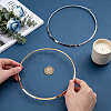 2Pcs 2 Colors 304 Stainless Steel Wire Wrap Collar Necklaces Set for Women NJEW-UN0001-34-3
