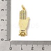Brass Micro Pave Cubic Zirconia Pendants KK-K302-20B-G-3