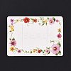 Rectangle Paper Hair Clip Display Cards DIY-B061-02D-2