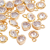 20Pcs 2 Style Brass Charms KK-BC0007-01-4