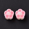 UV Plating Rainbow Iridescent Acrylic European Beads X-SACR-E009-40-3