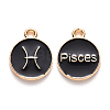 Alloy Enamel Pendants LS-ENAM-S124-01B-08H-1