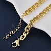 Brass Cuban Link Chain Necklaces for Women NJEW-K282-03G-2