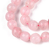 Dyed Natural White Jade Beads Strands G-T139-8mm-60-12-3