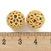 Rack Plating Brass Cubic Zirconia Beads KK-L215-330B-G-3