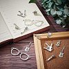 128Pcs 8 Style Tibetan Style Alloy Big Pendants TIBEP-FH0001-16-5
