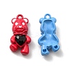 Spray Painted Alloy Enamel Pendants X-PALLOY-K010-25-2