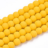 Opaque Glass Beads Strands GLAA-T032-P4mm-MD08-1