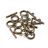 Tibetan Style Alloy Toggle Clasps LS-MLF0273Y-NF-2