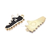 Rack Plating Alloy Enamel Pendants LS-ENAM-N056-387KCG-01-2