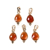 Natural Red Agate(Dyed & Heated) Faceted Pendans KK-L218-004G-07-1