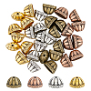 32Pcs 4 Colors Tibetan Style Alloy Bead Cones FIND-DC0003-96-1