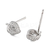 Rack Plating Strawberries Brass Stud Earrings EJEW-N055-31P-RS-2