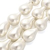 Electroplate Porcelain Beads Strands BSHE-C009-04A-1