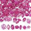 Fuchsia Transparent Acrylic Beads TACR-AR0001-28-1
