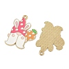 Easter Alloy Enamel Pendants ENAM-I082-02G-03-2