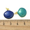 Brass Enamel Pendants KK-U044-15G-3