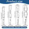 8Pcs 4 Styles Brass Pave Clear Cubic Zirconia Watch Band Clasps KK-OC0001-46P-2