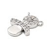Brass Micro Pave Cubic Zirconia Pendants KK-L229-51P-2