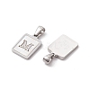 304 Stainless Steel Pave Shell Pendants STAS-G327-01P-M-2