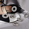 6Pcs 3 Styles Alloy Rhinestone Shoe Buckle Clips AJEW-PH0011-57-5