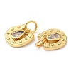 Brass with Cubic Zirconia Pendants KK-K332-23G-2
