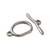 Non-Tarnish 304 Stainless Steel Toggle Clasps STAS-Q324-09P-2