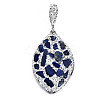 Polymer Clay Rhinestone Pendants RB-S056-12A-P-2
