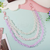 Macaron Color 3-Color Acrylic Cable Chain 3 Layer Chain Belts for Pants HJEW-TAC0118-4