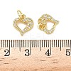 Brass Micro Pave Cubic Zirconia Pendants KK-I379-15G-01-3