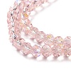 Electroplate Glass Beads Strands LS-EGLA-A034-T8mm-L18-3